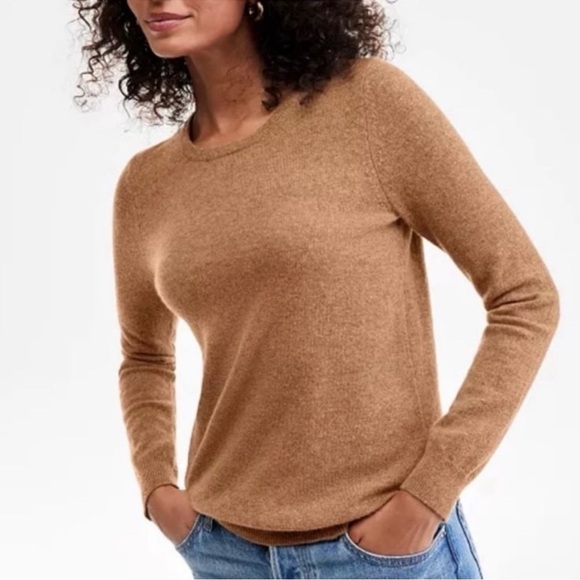 J. Crew Factory Sweaters - J. Crew Wool Blend Women's Small Brown Crew Neck Long Sleeve Pullover Sweater